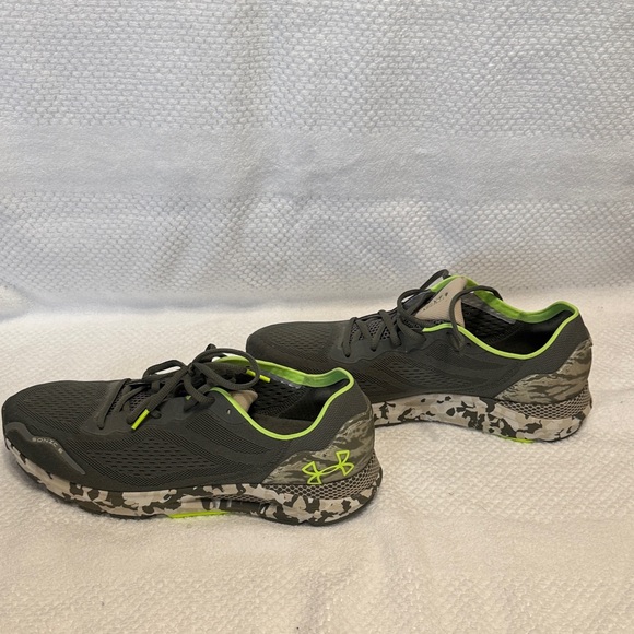 Under Armour Gray and Neon Green Sneakers - Picture 7 of 8